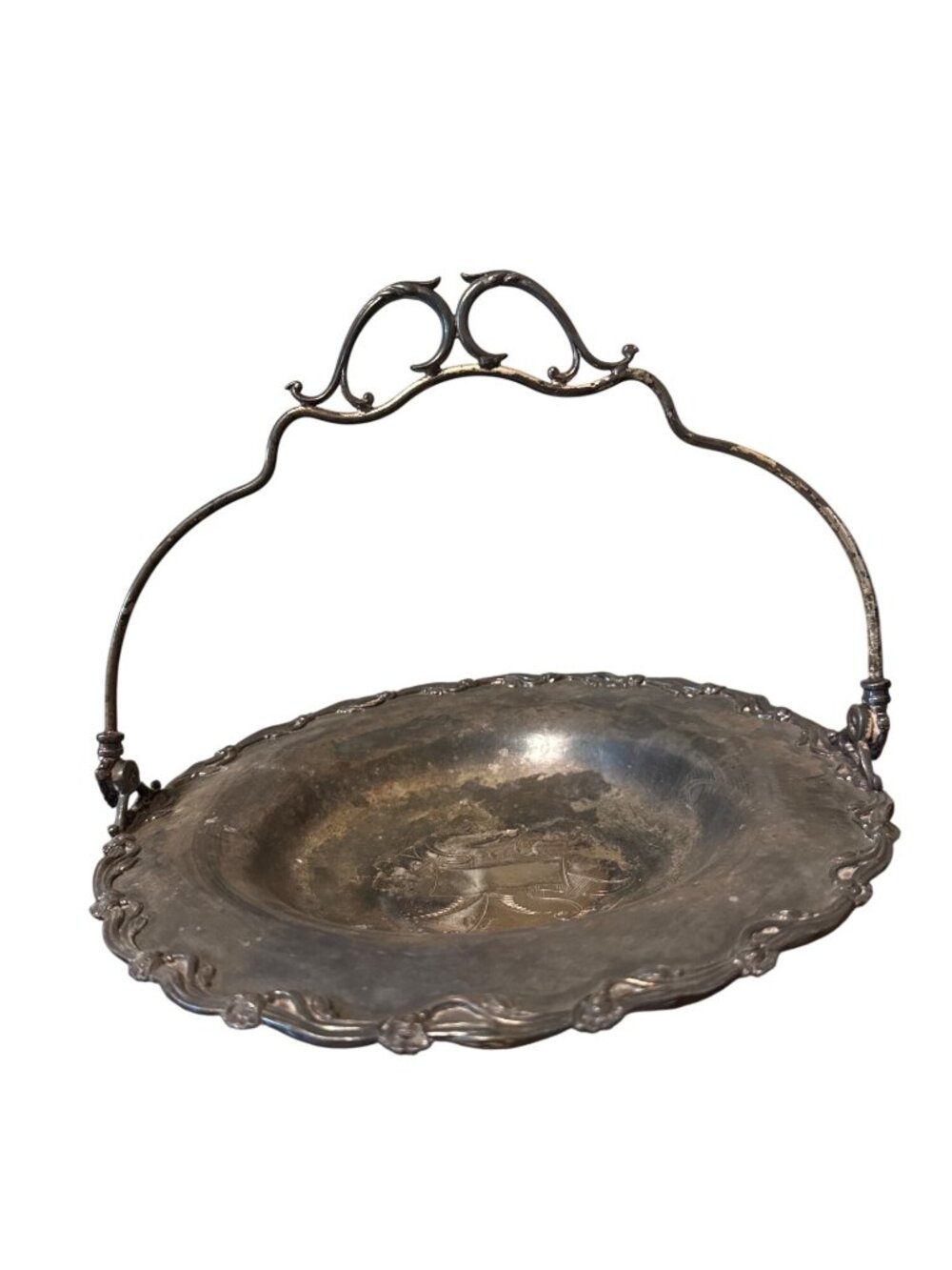 Vintage Victorian Silver Plated Wedding Basket Standard Silver Toronto
